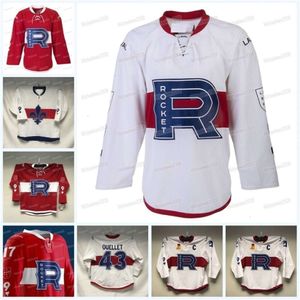 Ceomitness Custom Laval Rocket Hockey Jersey Ахл Тоби Биссон Габриэль Бурк Лукас Вейдемо Ксавье Уэллет Алекс Белзиле Луи Белпедо