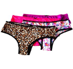 3st Sexiga trosor Satin Calcinha Women Boxers Womens Boxer Shorts Sexiga underkläder Underkläder Kvinnor trosor för kvinnor Ladies3957162