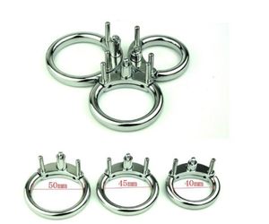 Male Cage Accessories Penis Lock Additional Cock Ring 40MM/45MM/50MM Sex Toys For Man1085710