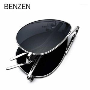 Quality Pure Titanium Folding Sunglasses Men Polarized Sun Glasses For Driving Classic Pilot Women Oculos Gafas 93621 247A