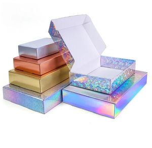 100Pcs/Lot Plain Laser Colorful Packaging Carton Festival Party Gift Box Soap Carton Wholesale