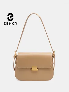 Totes Zency Designer Bag Women's Genuine Leather Handbag Fashion Square Shoulder Crossbody Gift For Mom Wife Lover Girlfriends