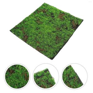 Dekorativa blommor area mattor simulerade mossa gräsmatta trädgård konstgjord torv falskt falskt gräs för landskapsarkitektur mikroscen