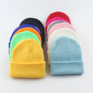 Parent Kids New Korean Cotton Acrylic Knitted Cap Spring Autumn Winter Baby Hat Gilrs Boys Warm Skullies Beanies Bonnet