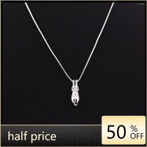 Catene creative belle maialino carino femmina femmina semplice e adorabile personalità placcata in argento collane per animalite xl160