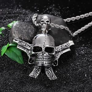 NOWOŚĆ MENS039S SUT WYSOKIEJ WYSOKIEJ STALICA STALICZNE AKCESORIA SKULL COUD PUNK GOTHIC NECLACE Wisidant BIKERRY6841485