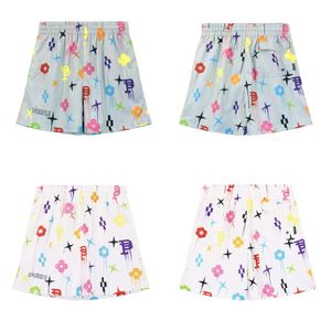 Trendy Brand Purple New Full Print Classic Casual Shorts Summer Loosed Pants