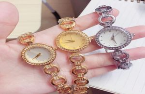 Brand Wrist Watches Women Ladies Girl Girl Crystal Style Style Luxury Metal Steel Band Bandz Clock Cha 811507968