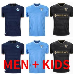 23 24 SS Lazio Home Soccer Jerseys 2023 2024 Immobile Luis Alberto Sergej J Correa Acerbi Badelj Lucas Marusic Lazzari Zaccagni Football Shirts Men Kids Kit 239d