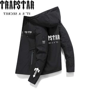 Vår- och hösten Trapstar Solid Color Printed Jacket Trend New Casual Sports Mens Jacket