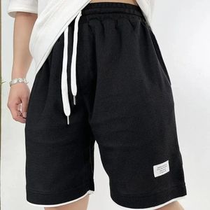 Shorts for Men Waffle Bermuda Man Short Pants White Long Drawstring Home Deals Stylish Clothing in Bulk Pant 2024 Xl Xxl 240422