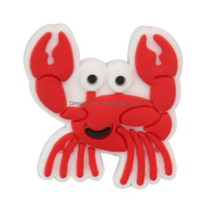 Jewelry Wholesale 100Pcs Pvc Sea Animal Coral Starfish Shell Crab Shoe Charms Girls Woman Buckle Decorations For Backpack Button Clog Dhxa5