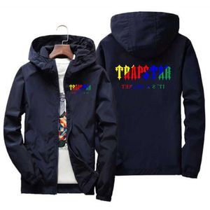 Ny Trapstar Letter Tryckt Spring och Autumn Mens Coat New Casual Sports Overized Trench Generation