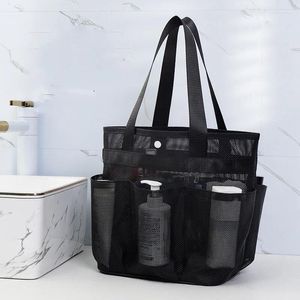 Cosmetic Bags Large Mesh Tote Bag Women Travel Toiletries Storage Pouch Transparent Organizer Wash Toiletry Beauty Container