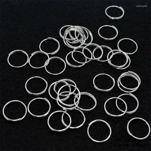 Kryształ żyrandola 100pcs 12 mm srebrne złącze pierścieniowe części Łańcuch wiszący wisior