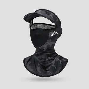 Schals Anti-Ultraviolett-Männer Seidenmaske Sonne Proof Laitenfischfischgesichtsbedeckung Sonnenschutzschal Schwarz Neck Wrap Sport