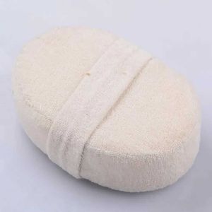 Bath Tools Accessories Natural pine bath exfoliating scrub sponge body scrubber exfoliator soft shower brush back cleaning massage bathtub tool Q240430