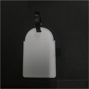 Sublimação em branco em branco PU em branco PU Couro tags de golfe transferem materiais de impressão preços de fábrica entrega de queda de escritório