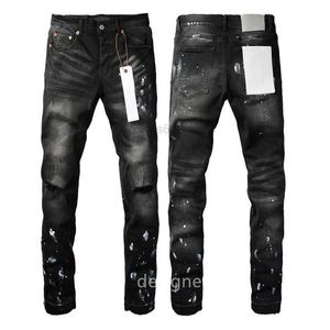 Herren Jeans Herren Schwarze Jeans Designer Jeans lila Brand Jeans für Männer Ripped Pant Luxus Frauen Retro Skinny Denim Straße Streetwear Slim Fit Hosenhosen Frauen L.