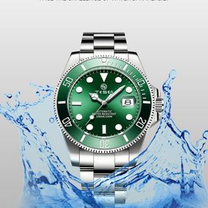 Wristwatches Role Automatic Men's Watch Military Stainless Steel Sapphire Glass Ceramic Ring Mechanical 50M Waterproof 238a