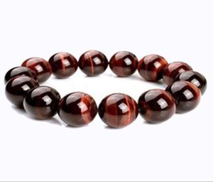 Pulseira de olho de tigre vermelho natural Homens e mulheres pulseira de pulseira jade jade de saúde bracelet2203505