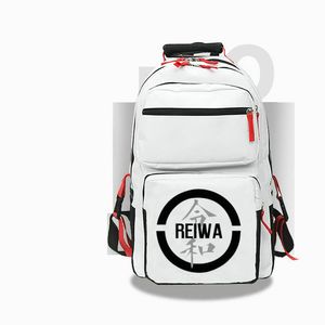 Reiwa plecak Kamen Rider Daypack Maskowana gotchard szkolna torba kreskówka drukowana plecak zwykły szkolny biel czarny dzień