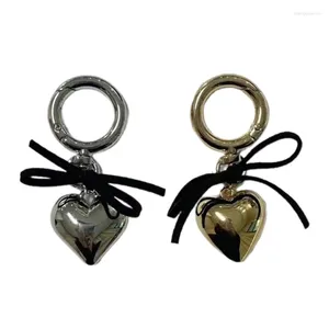 Keychains Bow Phone Lanyard Bowknot Heart Pendant Wrist Strap Löstagbar charm Keyring Portable Accessory for Women 40 GB