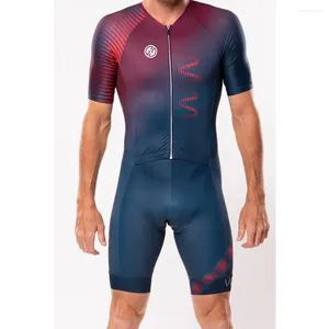 Racing Sets GG Mens Short Sleeves Triathlon Jersey Suit Bike Kit Cycling Ciclismo Speed Jumpsuit Swimming Skinsuit