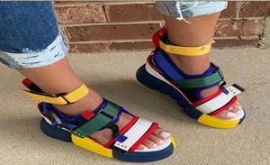 Büyük boy 43 moda bayan platform gündelik iplik sandaletler açık ayak tokası sandalet kadınlar 2021 yaz ayakkabı kadın dropship6173187