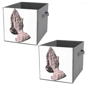 Förvaringspåsar Thug Prayer Kvinnor Teaxethree Bins Folding Box Dust Proof Staying Books and Great to the Touch Bekväm Nove