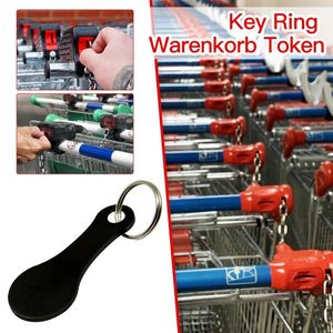 Keychains Arrival Shopping Cart Token Key Ring Recycled Aluminum Alloy Chain Accessories Car Keychain Charm Metal Vintage