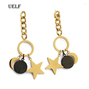 Orecchini a pennaglie Uelf 2024 Creative for Girl Ear Accessori carino Sun Star Drop Pendientes Tassel Brincos