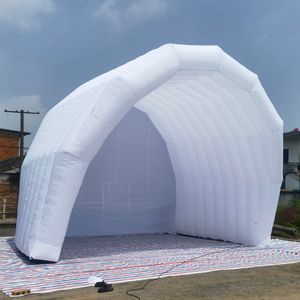 10mWx6mLx5mH (33x20x16.5ft) Giant White Black Inflatable Stage Cover Tent Portable Air Dome Roof Marquee For Outdoor Show Music Concert Performance