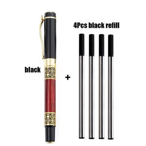 14 PcsSet Luxury Metal Ballpoint Pen With Refills For School Office Blue Black Writing Ballpen Stationery Supplies Pens 240425