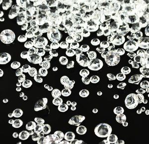 Украшение вечеринки 4000pcspack confetti свадебный декор акриловый кристаллы поставляют праздник 2575 мм крошечный алмазный стол рассеяние 4076115