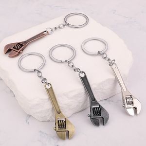 Mini Wrench Pendant Keychain Adjustable Mini Spanner Wrench Universal Portable Repair Hand Tool Spanner Key Chain Bag Pendants 015