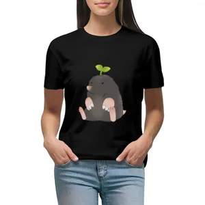 Polos femminile seduta t-shirt talpa t-shirt top estivi camicie grafiche magliette per la stampa animale per ragazze abiti bianchi donne sexy