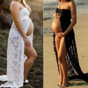 Nytt sommarpar moderskapsfotograferingsrekvisit maxi moderskapsklänning blommig klänning fancy fotografering foto gravida klänningar plus storlek x0705 2983