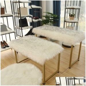 Carpets P Carpet Display Counter Shelf Mat Floor Dressing Table Shop Decoration Interior Bedroom Living Room Fur Rug Door Round Y080 Dhpbz