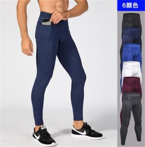 Running Tights Pants Zip Ket Fitness Trousers Men Athletic Sports Leggings Compression Pants WinterGear Base Layer Botts2949439