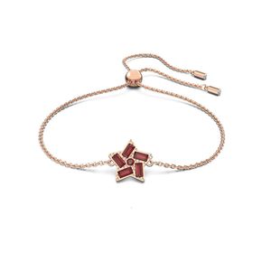 senza collo per donna gioielli swarovskis cuore accoppiato stella fortunata bracciale a stella a cinque puntate da stella femminile elemento di deglutizione stella cristallo bracciale