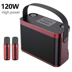 Portabla högtalare 120W High Power Wireless Portable Microphone Bluetooth Högtalare Sound Family Party Karaoke Subwoofer Boombox Caixa de SOM YS-219 J240505