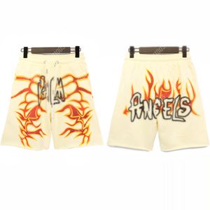 Palm PA 2024ss New Summer Flame Logo Casual Men Women Boardshorts Breathable Beach Shorts Comfortable Fitness Basketball Sports Short Pants Angels 8560 EXM