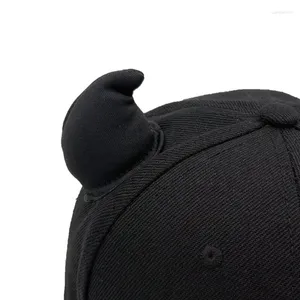 Ball Caps Y2k Teens Baseball With Devil Horn Decor Outdoor Sports Leisure Woman Breathable Cycling