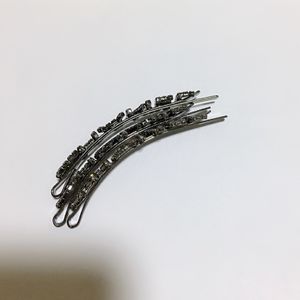 8 5x1 5cmファッションレターヘアクリップ1ワードクリップラインストーンヘアピンお気に入りのヘッドドレスジュエリーアクセサリーVIPギフト2859