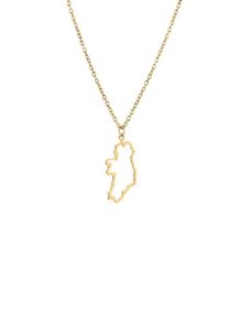 Disegna Repubblica d'Irlanda Country Map Necklace Continent Dublino Collane a ciondoli per la città natale femminile Ledies Party GI5678213