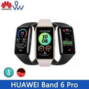 Wristbands Huawei Band 6 Pro wrist Blood Oxygen 1.47'' AMOLED Screen Heart Rate Tracker Smartband 2 Weeks Battery Life