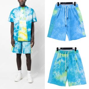 Palm PA 2024SS NYA SOMMER PANELED TIE DYE CASUAL MEN Women Boardshorts Breattable Beach Shorts bekväm fitness basket sport korta byxor änglar 8576 xjo