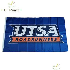 Banner Flags NCAA UTSA Roadrunners Flag 3x5ft 90cmx150cm Polyester Decoration Flying Home Garden Festive Drop Delivery Party Supplies DHHXN