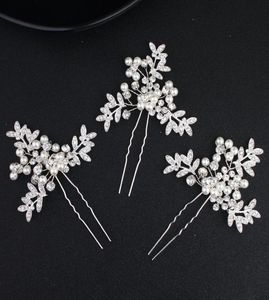 3pcslot Women Pearls Ivory White Hairpins Fashion Hair Sticks Fields and Gardens Style Wedding Hair Jewelry Accessories JCF0204900330